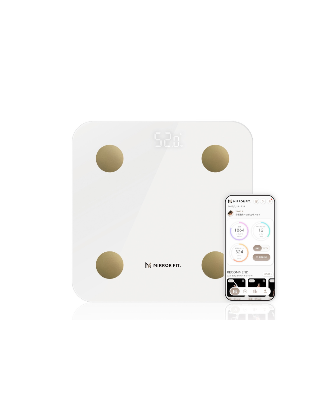 MIRROR FIT. スマート体組成計（白） – BESTA